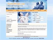 Tablet Screenshot of nudistmingle.com